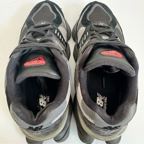 New Balance 9060 Black and Gray Sneakers - Picture 8 of 10